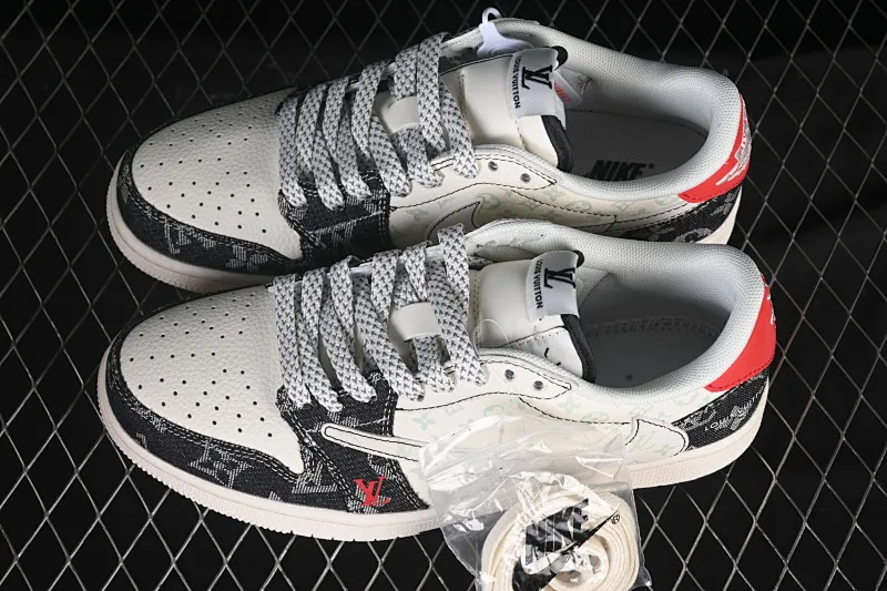 All categories Air Jordan Jordan series basketball shoes Air Jordan 1 Low High-end customized low-top sneakers Travis Scott x Fragment Design x Air Jordan 1 Low OG SP AJ1 Joe 1 joint beige denim low-top cultural casual sneakers CX5050-Y28